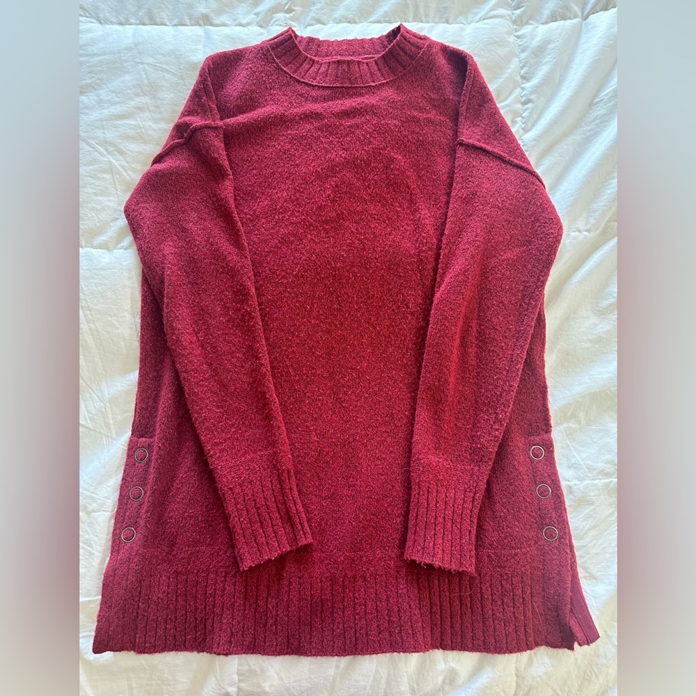 Caslon burgundy sweater, size small.